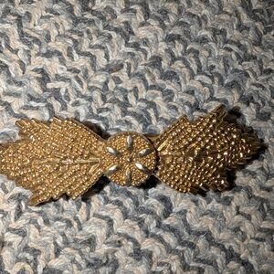 Gold Leaf Hair Clip.Made In France